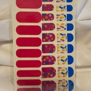 JAMBERRY NAIL WRAPS -‎ Pink, Stars, Flip Flops, Blue